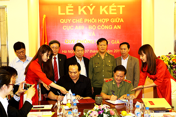 Lễ ký kết Quy chế phối hợp giữa Cục A69 - Bộ Công an và Quỹ Chống hàng giả