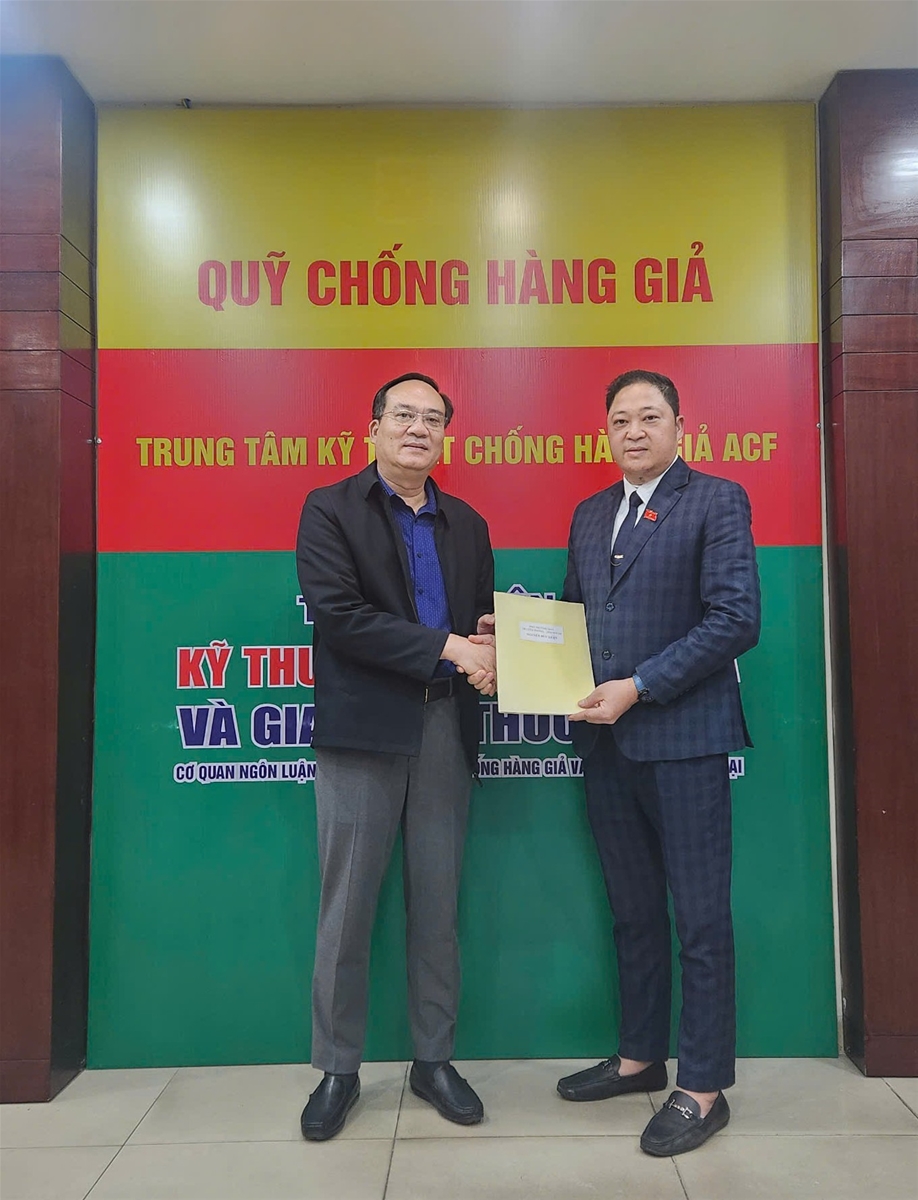 Trung tâm Kỹ thuật Chống hàng giả ACF trao quyết định bổ nhiệm Phó Trưởng ban Truyền Thông - Đối ngoại