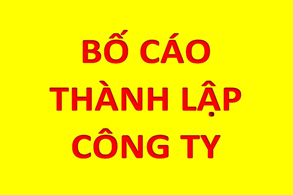 Bố cáo thành lập Công ty TNHH MTV Kỹ thuật Giám định Chứng nhận Chất lượng Chống hàng giả