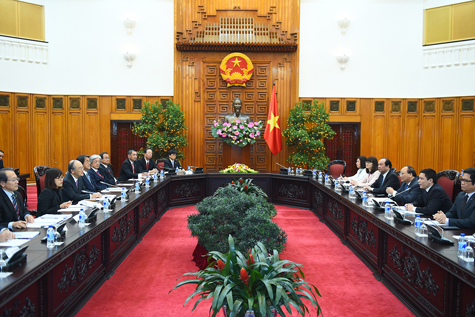 Thủ tướng chào mừng đoàn doanh nghiệp Nhật Bản sang Việt Nam